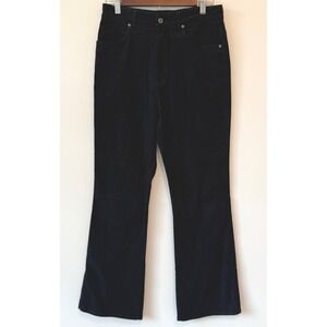 Billy Reid Women's Sz 6 Black Cotton Twill Wide Leg Pants Minimalist Capsule‎